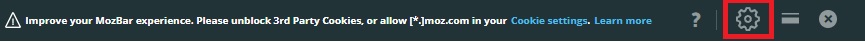 MozBarのCookieに関するメッセージ
